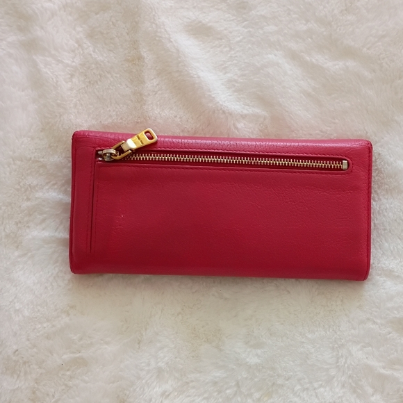 Authentic Miu Miu Pink Pebbled Leather Wallet - Picture 12 of 12